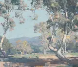 Santa Paula Sycamores by Edgar Alwin Payne, 1943, oil on canvas, sold Apr 2021