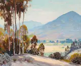 Alfred R. Mitchell, Happy Valley (San Diego), oil on board