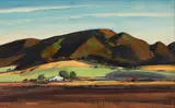 Alfred R. Mitchell, (Study for) Spring in the Temecula Valley, oil on board