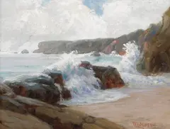 High Tide by William Lees Judson, oil on board, offered Apr 2021