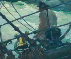 Armin Carl Hansen, Storm at Sea, oil on canvas