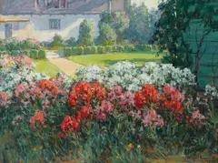 Benjamin Brown, The Joyous Garden, circa 1910, oil on canvas