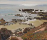 William Alexander Griffith, Quasi Larghetto (Rocks below Heisler Park, Laguna Beach), 1925, oil on canvas