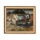 Maurice Logan, Mandy's Back Yard, oil on linen