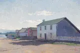 M. Evelyn McCormick, First Brick House, Decatur Street, Monterey, oil on canvas