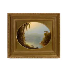 Isle of Taboga by Norton Bush, 1874, oil on canvas, sold Apr 2021