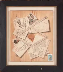 The Rack by Joseph Goldsborough Bruff, circa 1845, ink, whiting and watercolor on paper wrapped around panel, sold Apr 2021