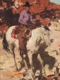 Burt Procter, Cowboy on horseback