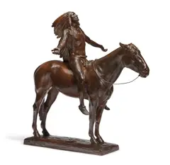 Cyrus Edwin Dallin, Appeal to the Great Spirit, 1913, bronze with brown patina