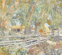Charles Berninghaus, The Coral Fence (El Trado), oil on canvas
