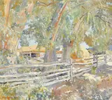 Charles Berninghaus, The Coral Fence (El Trado), oil on canvas
