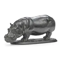 Louis Paul Jonas, Hippopotamus, 1932, bronze with dark brown patina