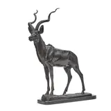 Mario Zamora Alcántara, Kudu, 1962, bronze with dark brown patina