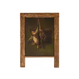 Richard La Barre Goodwin, Game Still Life with Hanging Grouse, oil on canvas laid to canvas