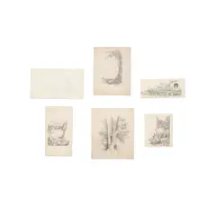 John Gast, Collection of graphite drawings by John Gast, Leopold Gast (1810-1898) and Paulus Roetter (1806-1894) relating to the Leopold Gast & Brother Lithograph Company, St. Louis, Missouri