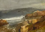 Albert Bierstadt, Pacific Coast, Cal. or View toward Point Bonita Lighthouse