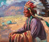 Harold Harrington Betts, Gov' of War, oil on canvas