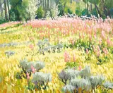 Conrad Schwiering, Blush of Summer, oil on Masonite