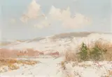 Julian Onderdonk, Winter Morning, Sullivan Co. N.Y., 1909, oil on panel