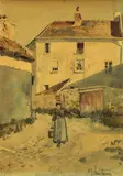 Childe Hassam, The Water Carrier, Auvers-sur-Oise