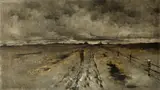 John Henry Twachtman, Road Scene, Cincinnati, 1878, oil on canvas