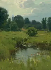 Charles Warren Eaton, Thompson, Sullivan County, New York, 1895, oil on canvas