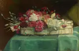 Abbott Fuller Graves, Carnations in a Basket, oil on canvas