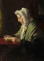 Abbott Fuller Graves, The Quiet Reader, oil on canvas
