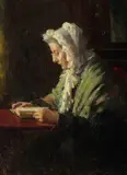Abbott Fuller Graves, The Quiet Reader, oil on canvas
