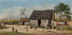 Sharecropper's Cabin by William Aiken Walker, oil on board, sold Nov 2021