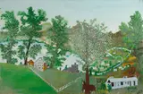 Grandma Moses, The Lake (Unfinished)