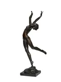 Harriet Whitney Frishmuth, The Bubble (Bubble Dance), 1921, bronze with brown patina