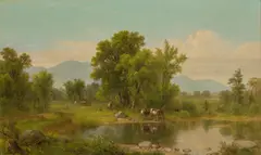Landscape by Asher Brown Durand, 1867, oil on canvas, offered Nov 2021
