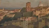 Everett Warner, Siena, 1909, oil on canvas