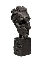 Reuben Nakian, Head of Marcel Duchamp, 1943, bronze with brown patina
