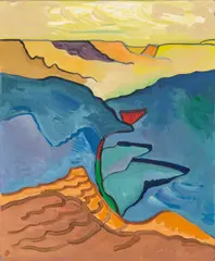 David Barbero, Abyss Grand Canyon, 1990, acrylic on canvas