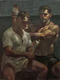 Mark Beard, The Boxers, 1995, oil on canvas