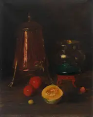 Still Life by William Merritt Chase, 1902, oil on canvas, sold May 2021