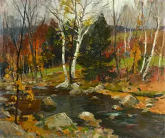 Emile Gruppé, Vermont in Autumn, oil on canvas