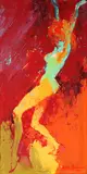 LeRoy Neiman, Bunny Dip, 1965, oil on paperboard