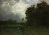Alexander Helwig Wyant, Landscape, circa 1885-90, oil on canvas
