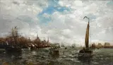 Arthur Quartley, The Queen's Birthday, May 24th, Port of New York, 1883, oil on canvas