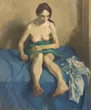 Moses Soyer, Portrait of a Seated Nude