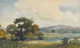 Percy Gray, Landscape with Oaks