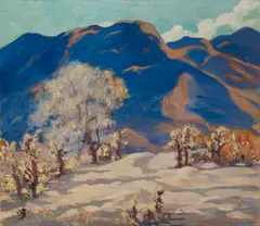 Mary DeNeale Morgan, Near Palm Canyon, oil on canvas