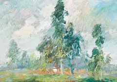 John O'Shea, Untitled (Carmel Springtime), oil on canvasboard