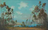 Ferdinand Burgdorff, Lakeside Landscape