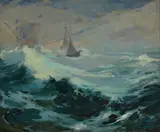Franz Bischoff, Sailing on a Stormy Sea