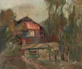 Karl Yens, Evening Glow, oil on canvas