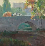 George Kennedy Brandriff, Going Home, Moret - France; Study for Going Home, Moret - France (a pair)